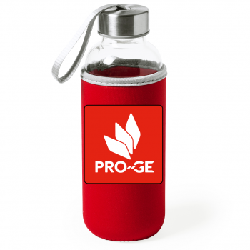 Glastrinkflasche im PRO-GE Design